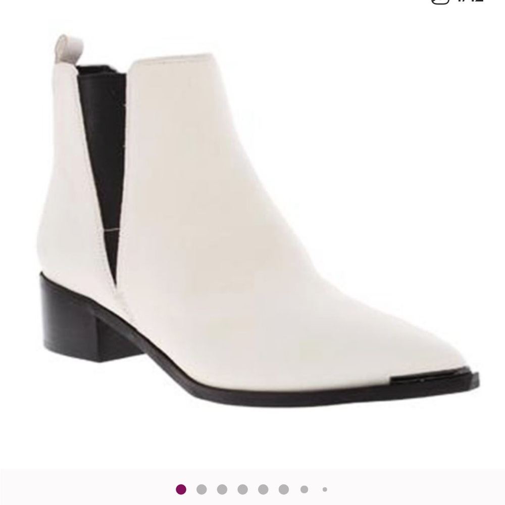 Marc Fisher Yale Chelsea Women's White Ankle Boots